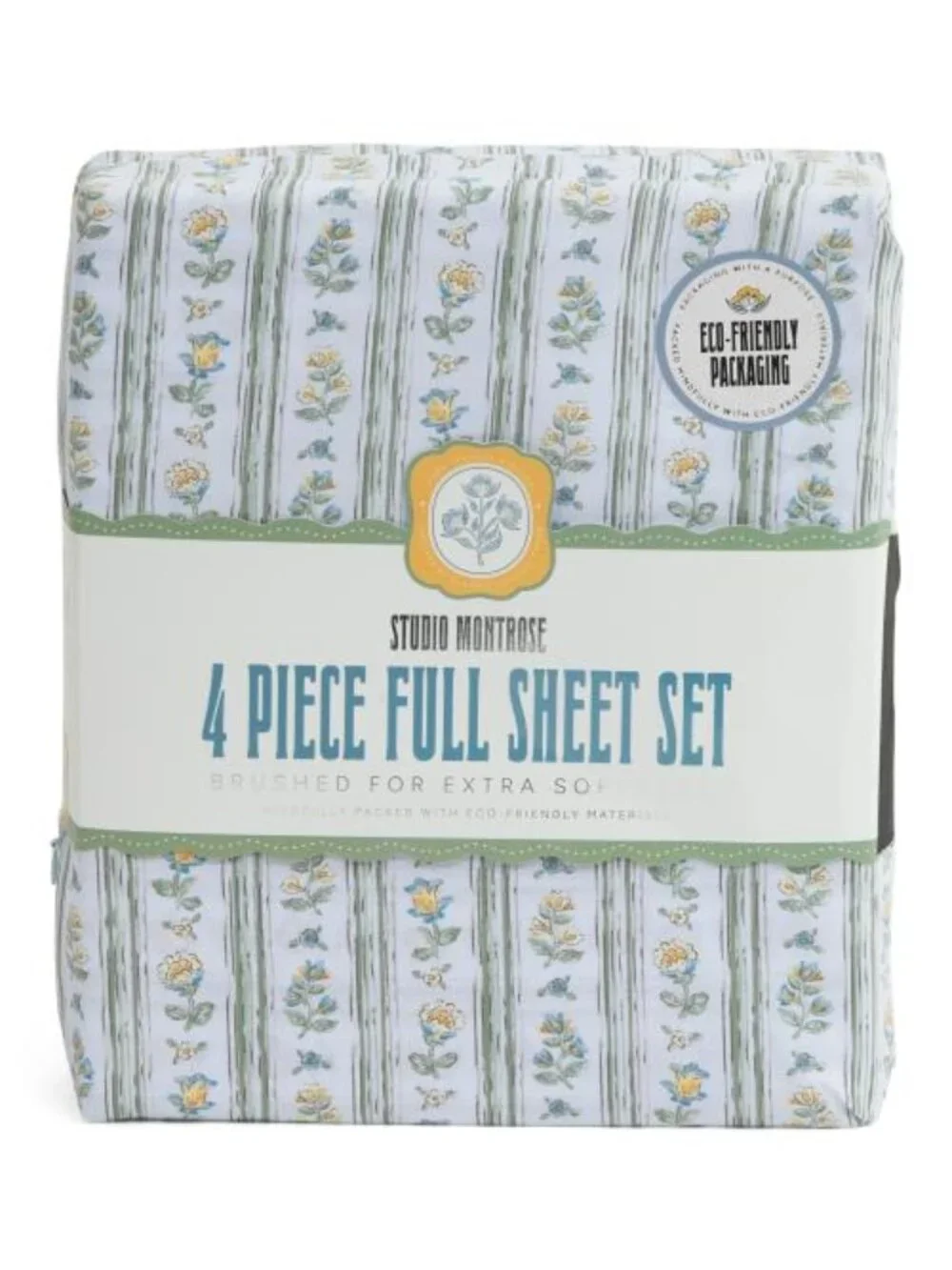 ENVOGUE Floral Stripe Sheet Set